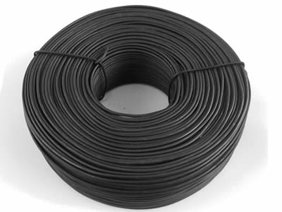 A coil of reinforcement tie wire.